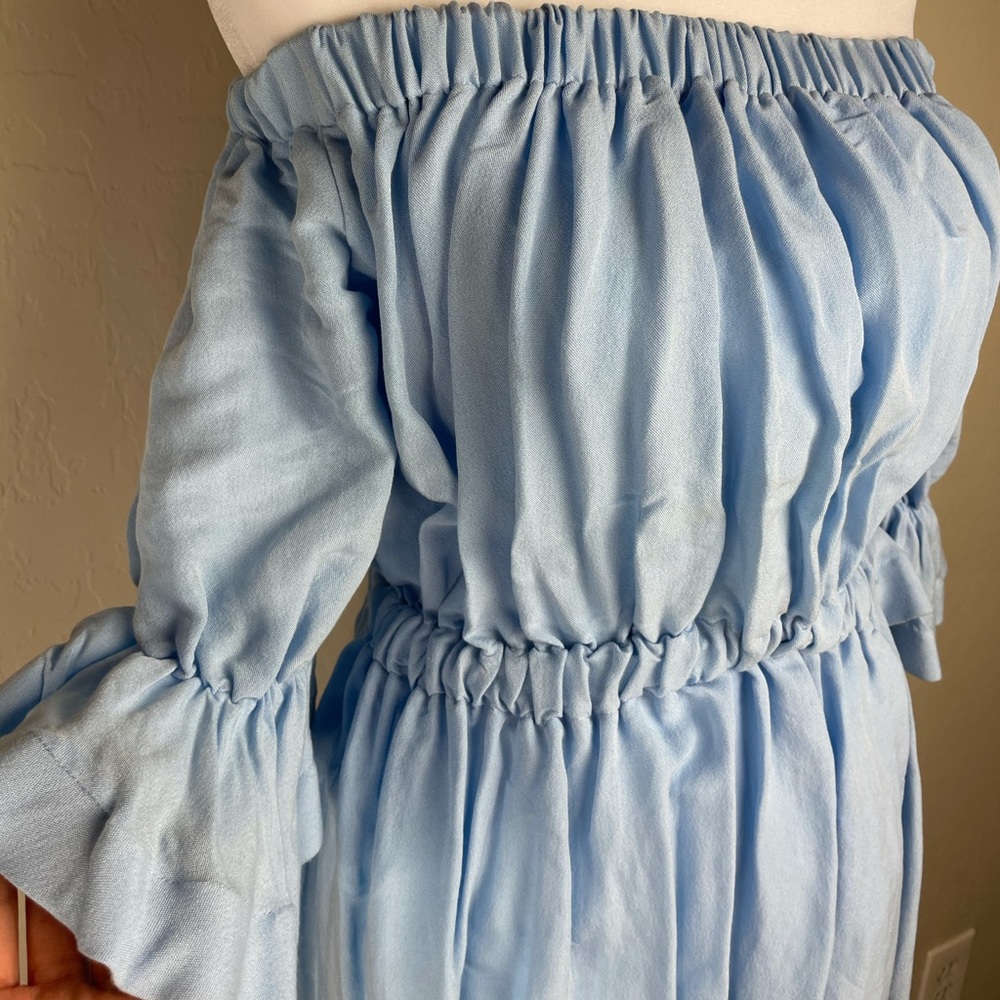 Off the shoulder mini dress